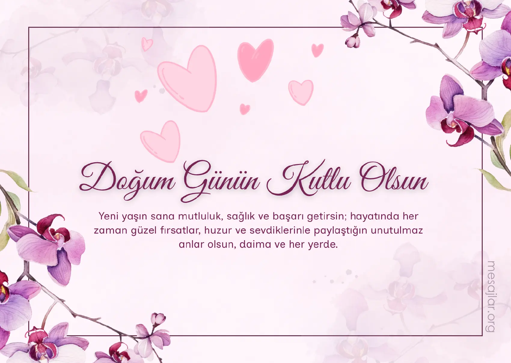 Doğum Günün Kutlu Olsun Mesajı