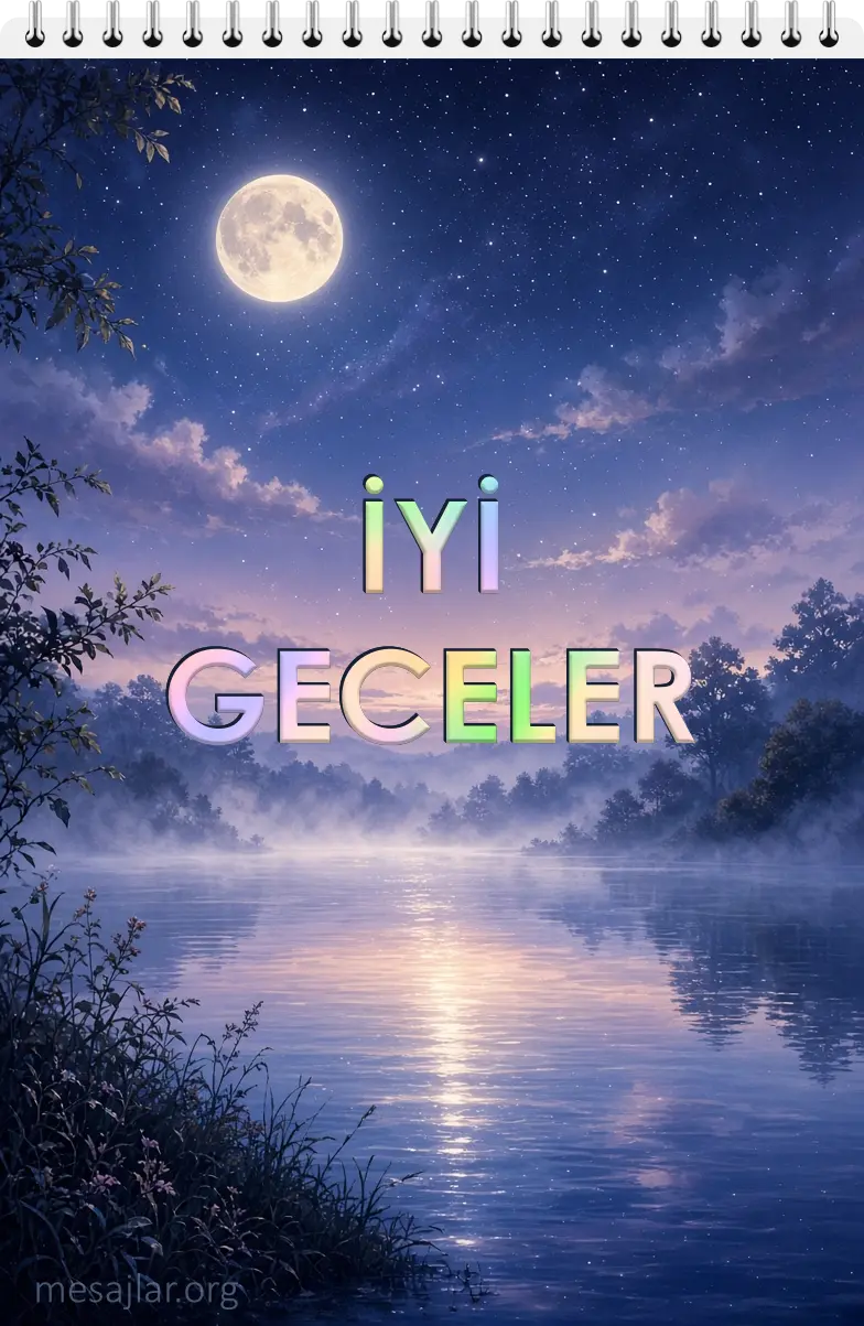 Neşeyle dolsun yüreğin, tatlı rüyalar, iyi geceler aşkım