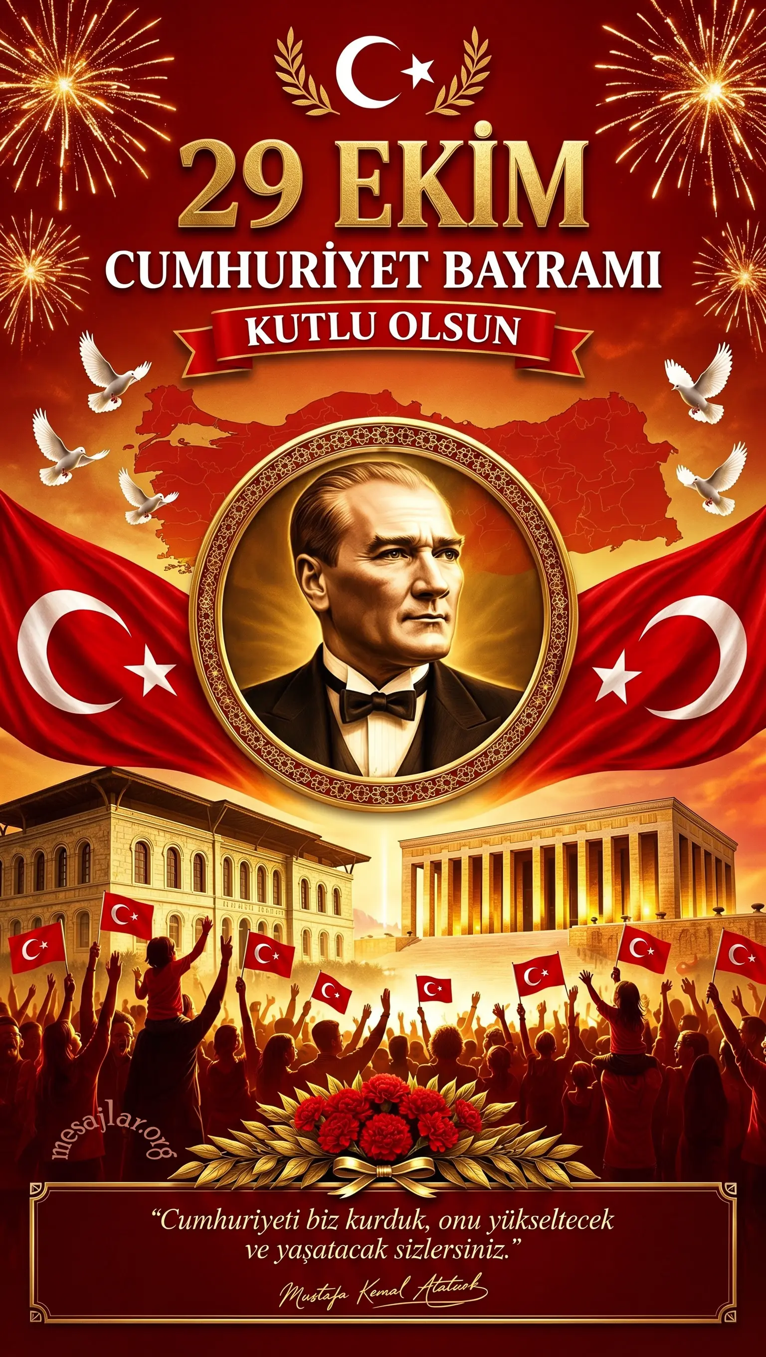Resimli 29 Ekim Cumhuriyet Bayramı Mesajı 12