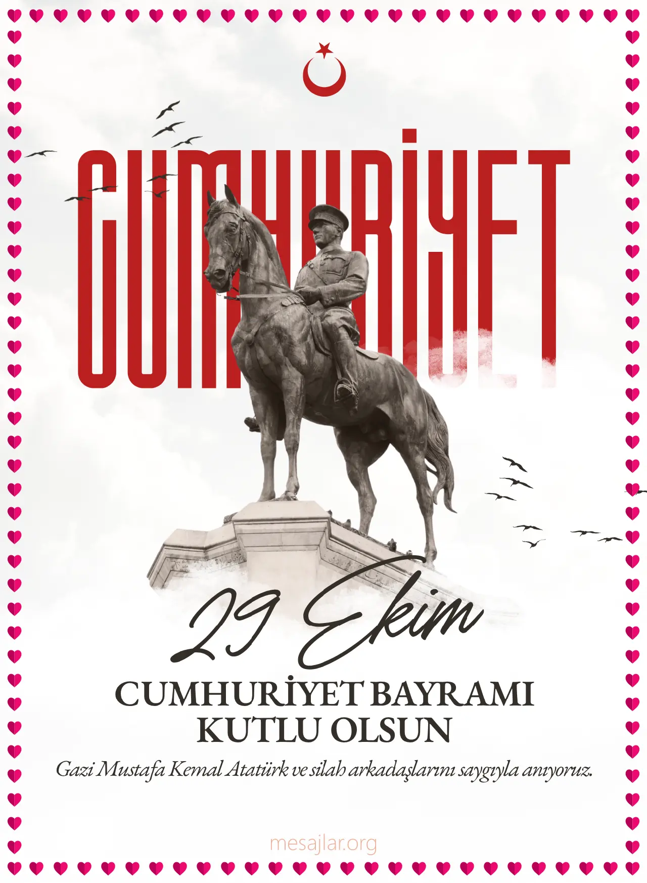 Resimli 29 Ekim Cumhuriyet Bayramı Mesajı 2