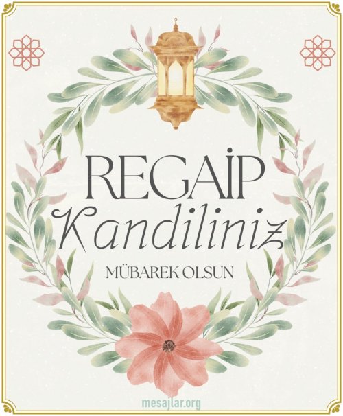 Resimli Regaip Kandili Mesajları Sözleri