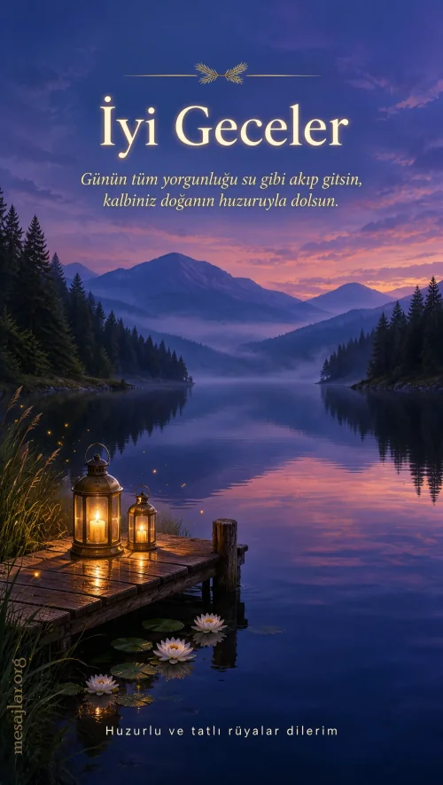 Resimli İyi Geceler Mesajları