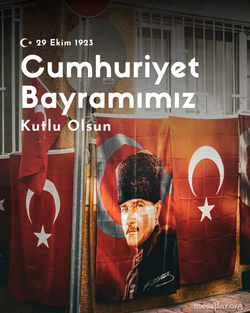 Resimli 29 Ekim Cumhuriyet Bayramı Mesajları