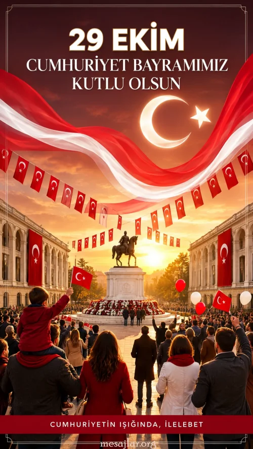 Resimli 29 Ekim Cumhuriyet Bayramı Mesajı 14